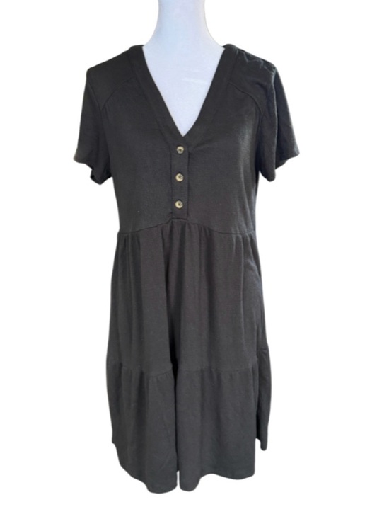 Knox Rose Dresses & Skirts - Knox Rose Black Tiered Mini Dress